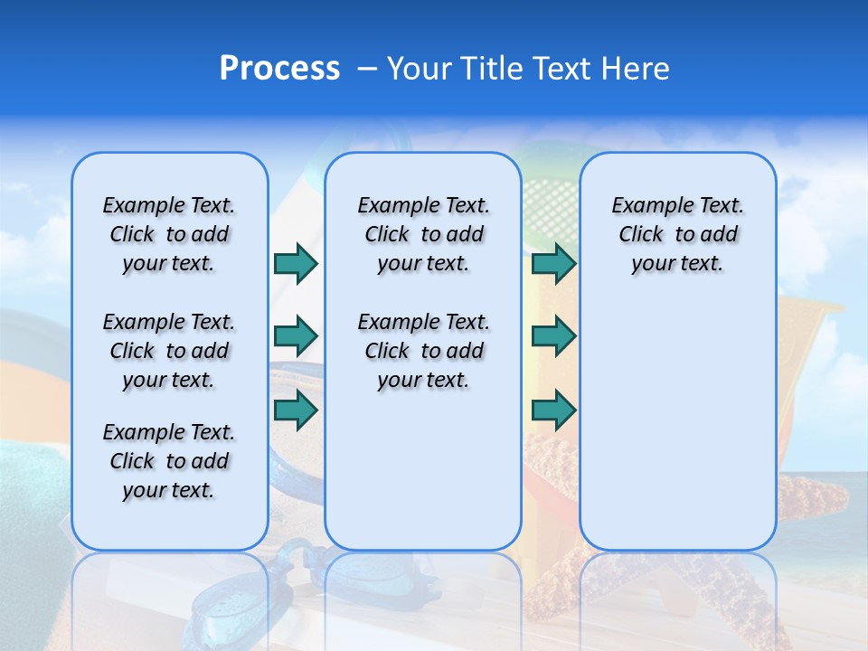 Vacation Pail Water PowerPoint Template