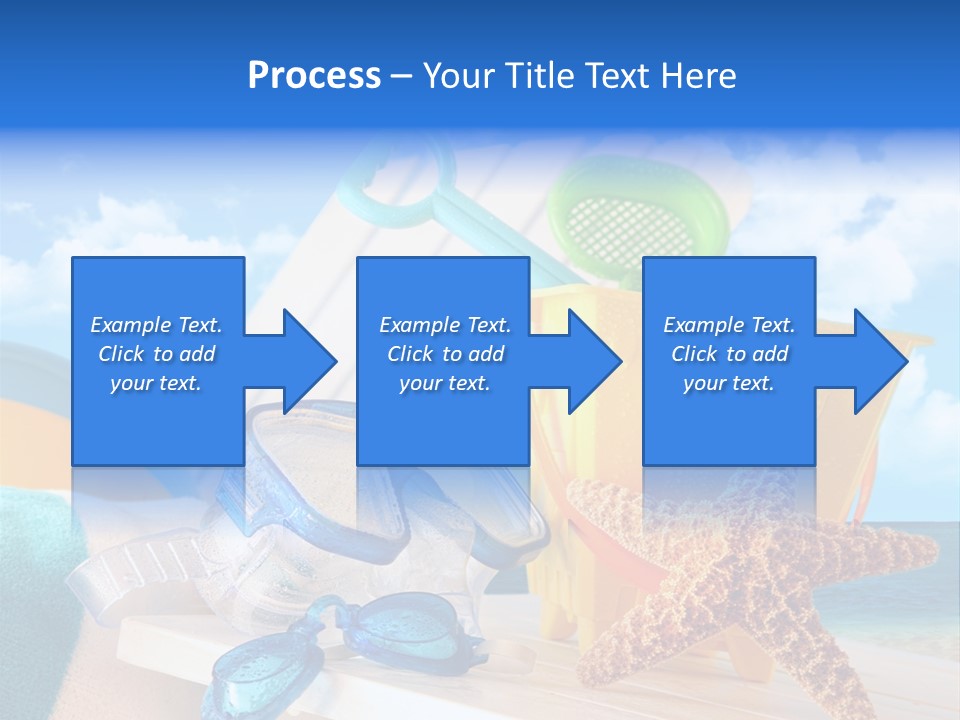 Vacation Pail Water PowerPoint Template