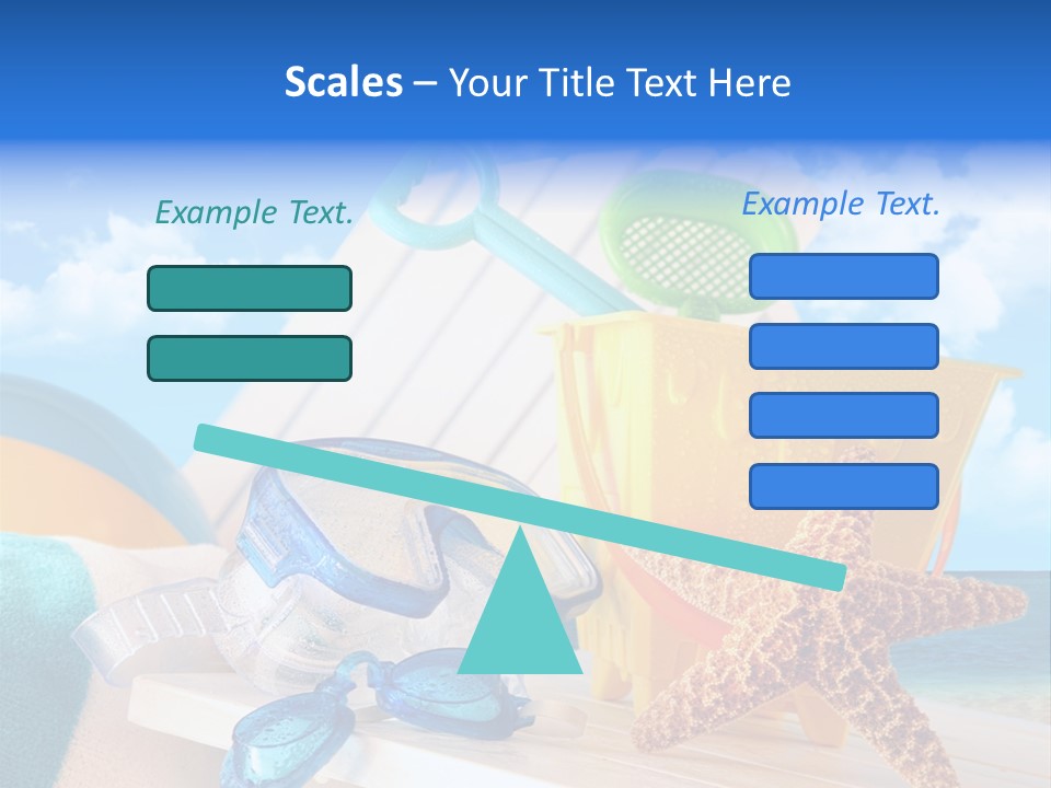Vacation Pail Water PowerPoint Template