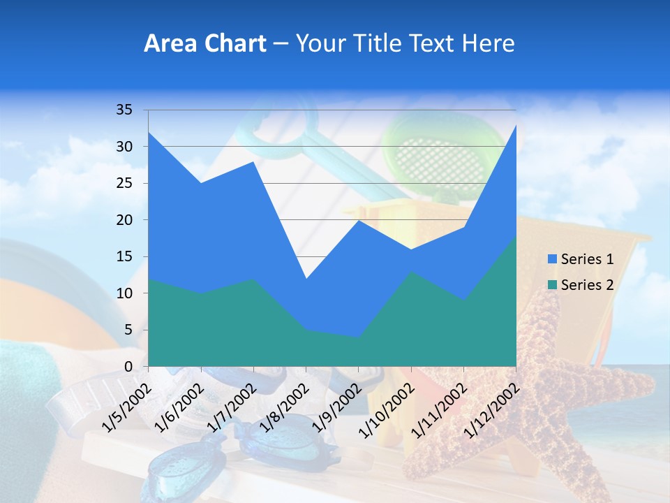 Vacation Pail Water PowerPoint Template