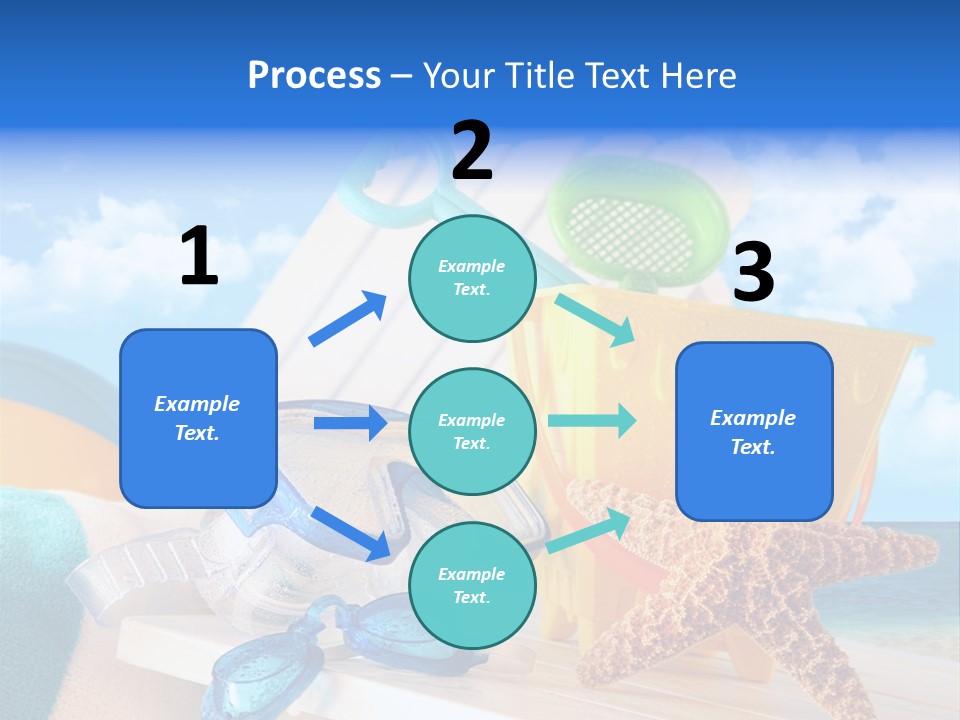 Vacation Pail Water PowerPoint Template
