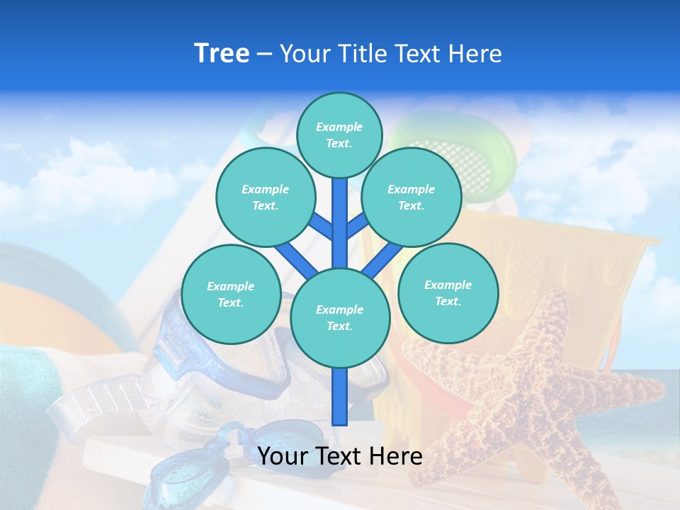 Vacation Pail Water PowerPoint Template