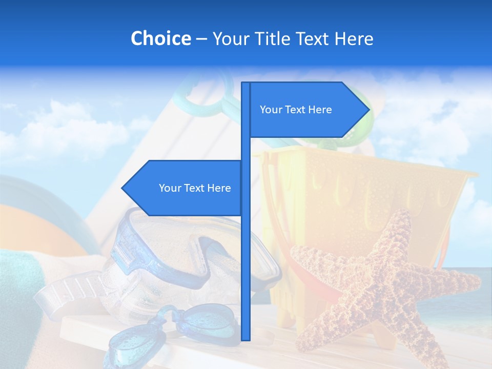 Vacation Pail Water PowerPoint Template