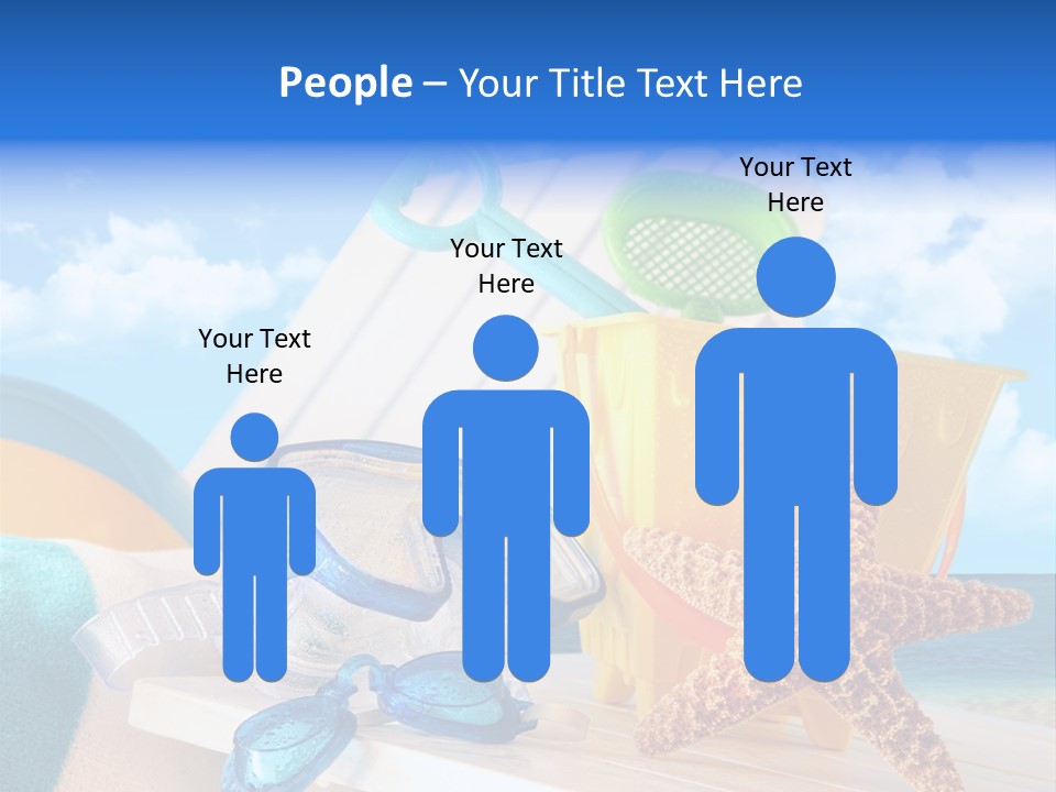 Vacation Pail Water PowerPoint Template