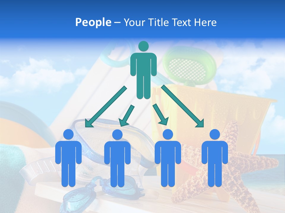 Vacation Pail Water PowerPoint Template