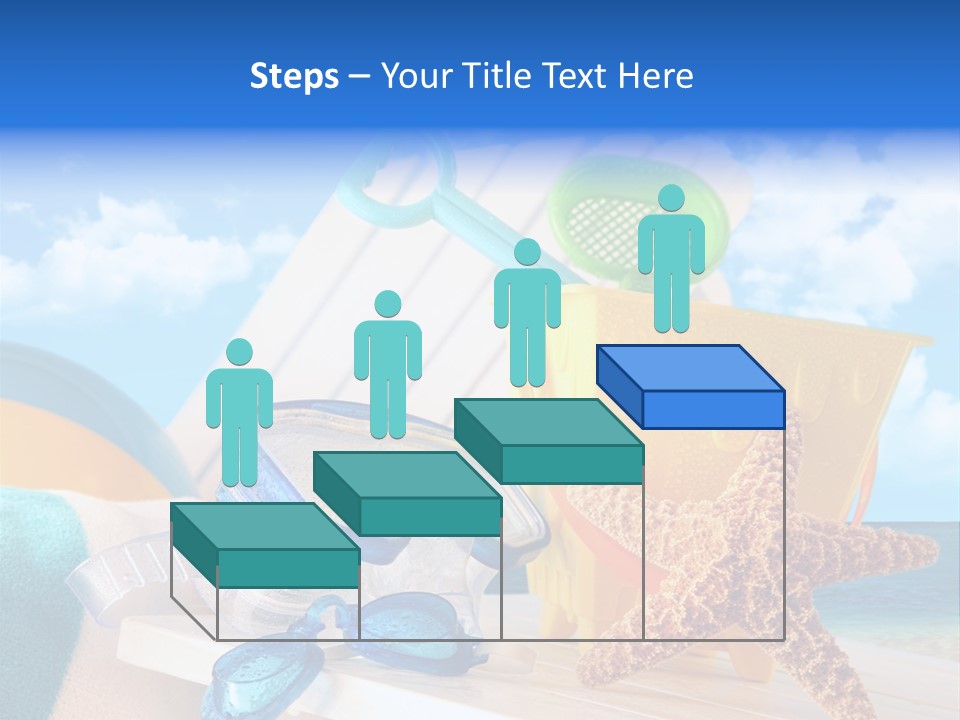 Vacation Pail Water PowerPoint Template