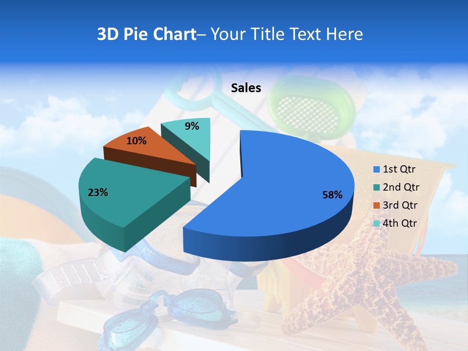Vacation Pail Water PowerPoint Template