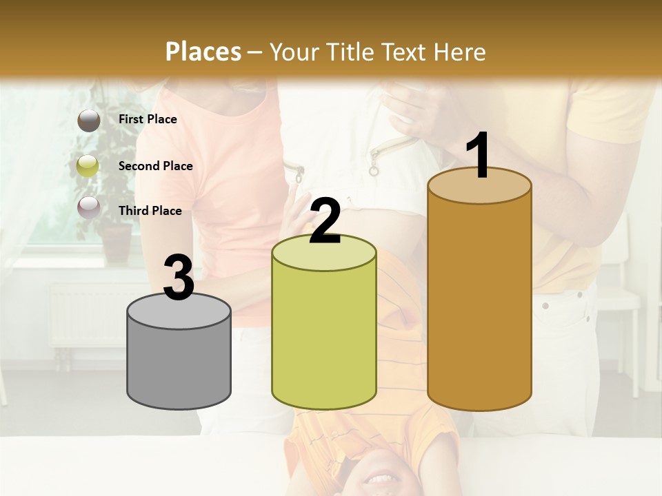 Portrait Indoor Girl PowerPoint Template