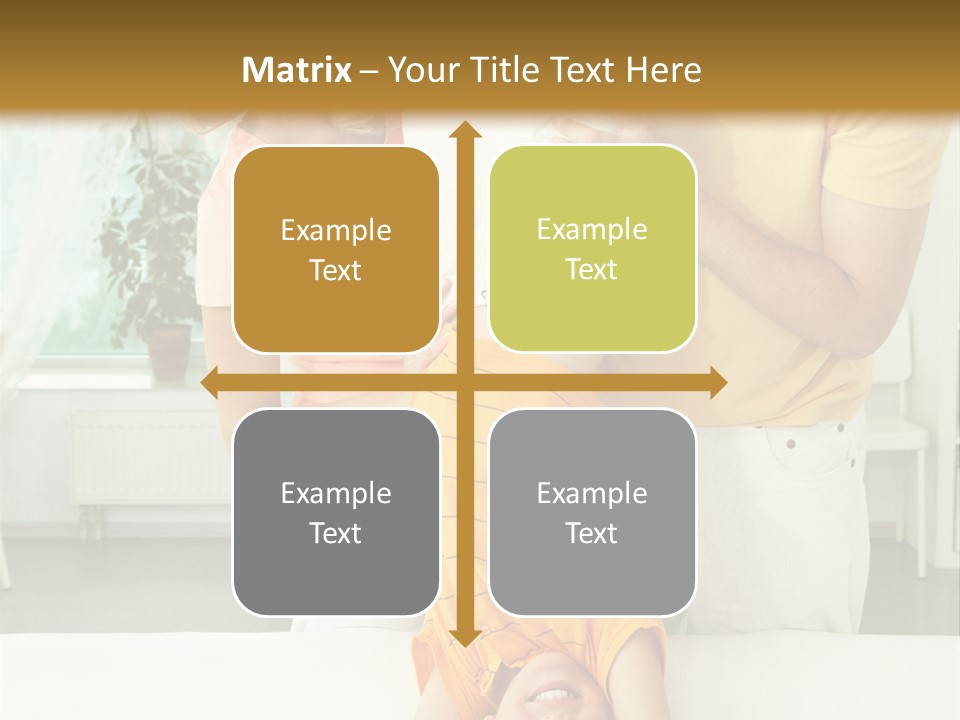 Portrait Indoor Girl PowerPoint Template