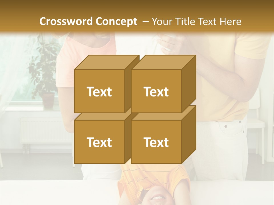 Portrait Indoor Girl PowerPoint Template