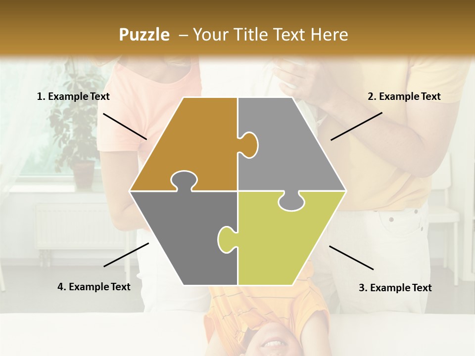 Portrait Indoor Girl PowerPoint Template