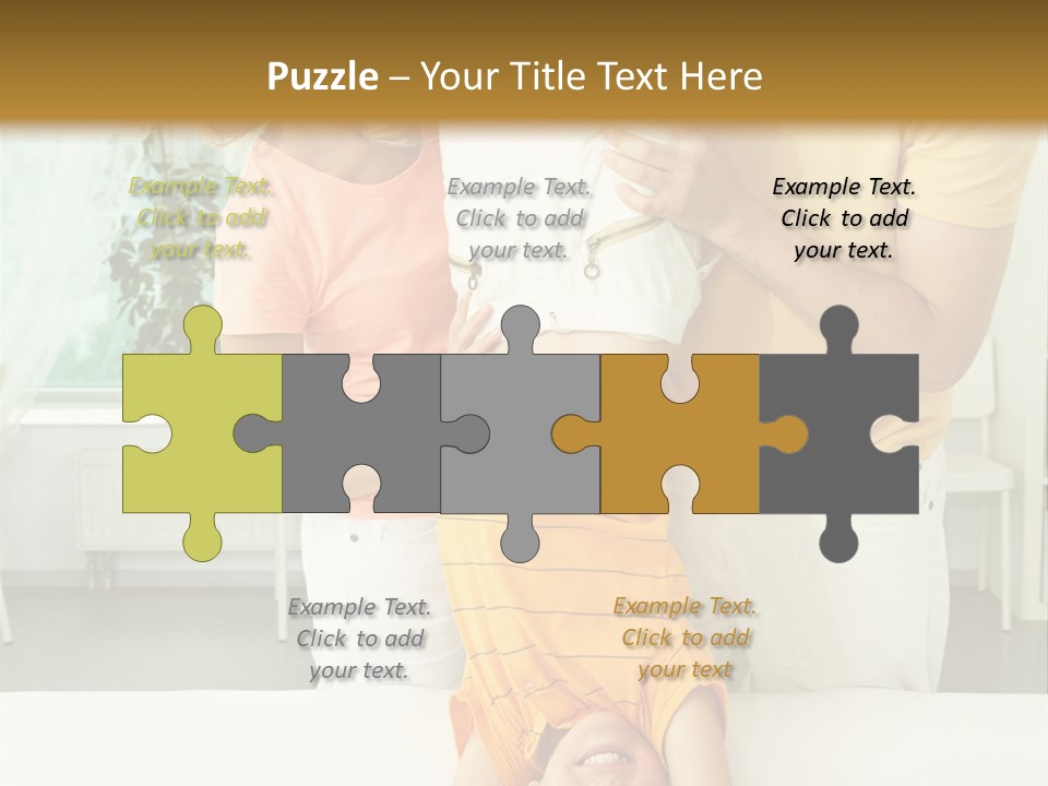 Portrait Indoor Girl PowerPoint Template