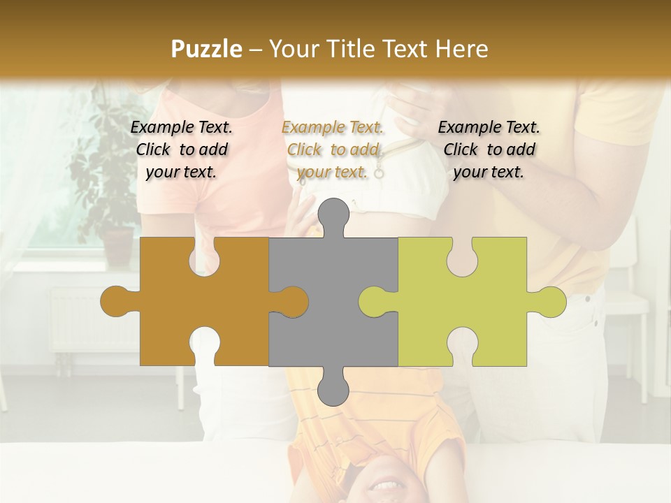 Portrait Indoor Girl PowerPoint Template