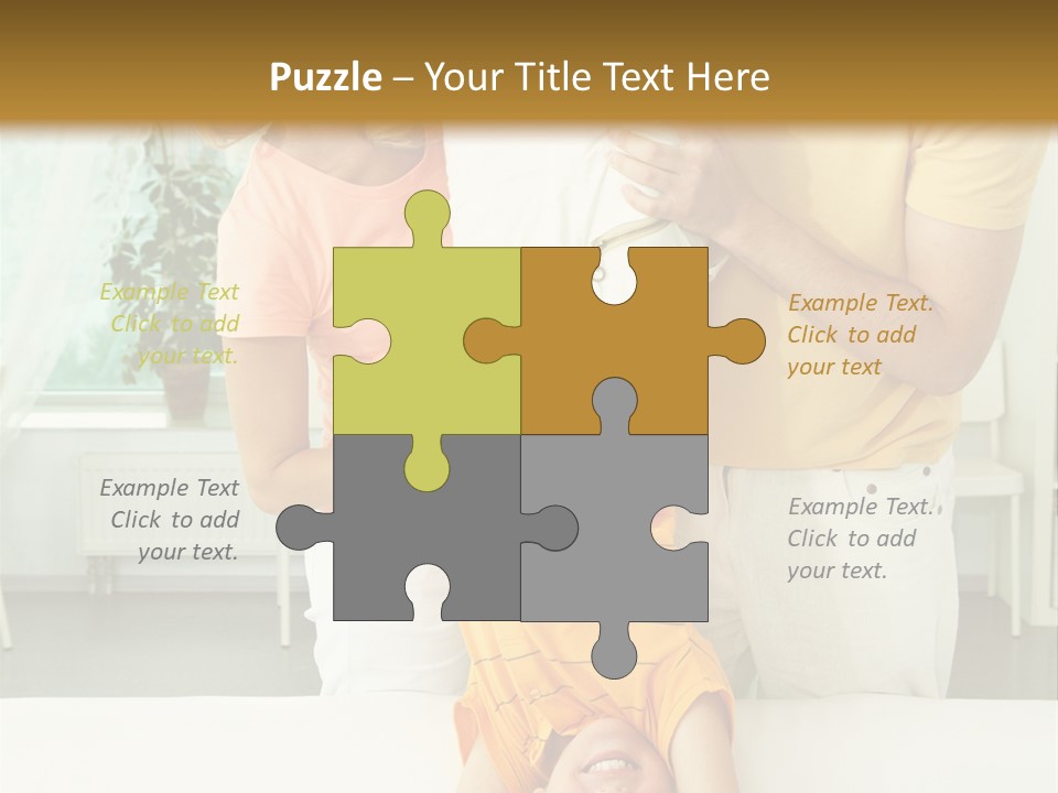 Portrait Indoor Girl PowerPoint Template