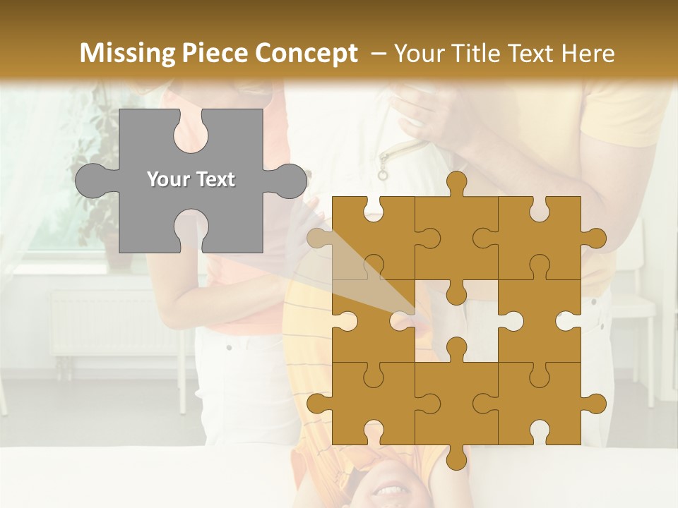 Portrait Indoor Girl PowerPoint Template