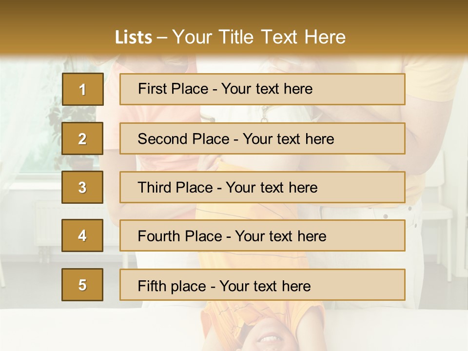 Portrait Indoor Girl PowerPoint Template