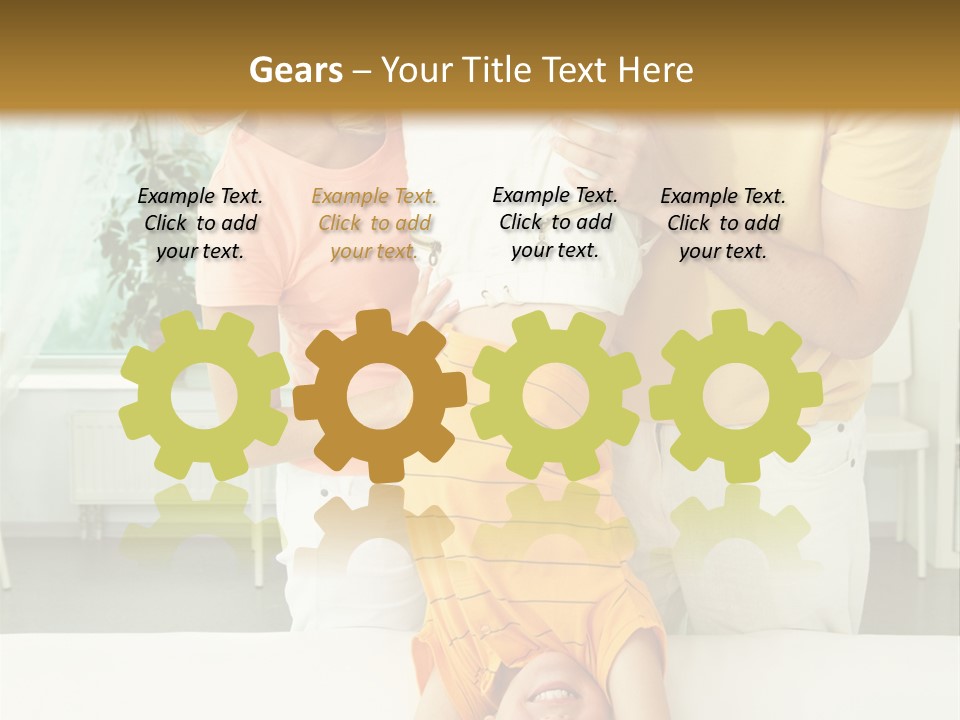 Portrait Indoor Girl PowerPoint Template