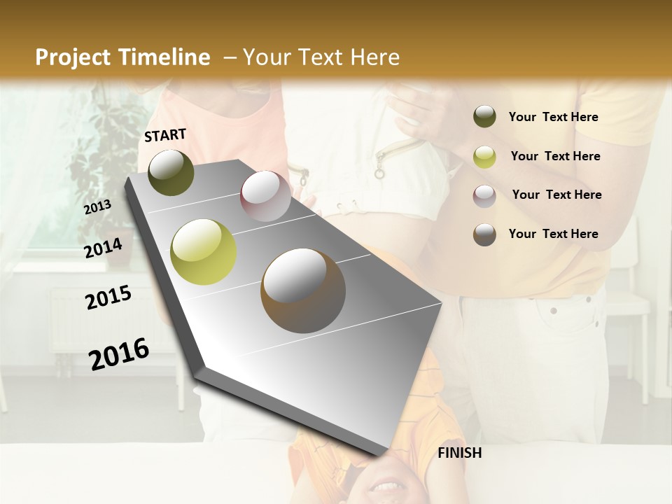 Portrait Indoor Girl PowerPoint Template