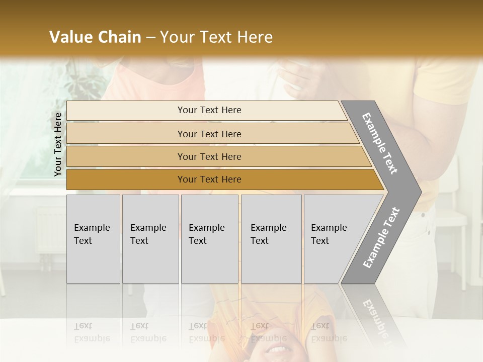 Portrait Indoor Girl PowerPoint Template