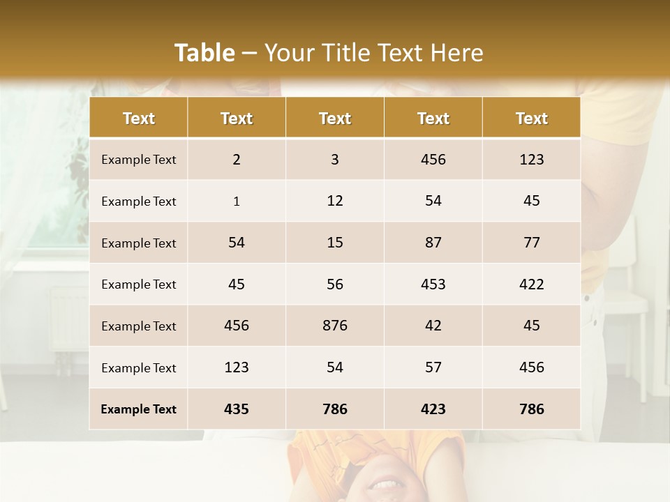 Portrait Indoor Girl PowerPoint Template