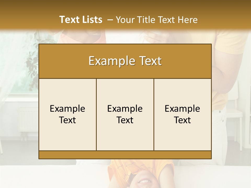 Portrait Indoor Girl PowerPoint Template