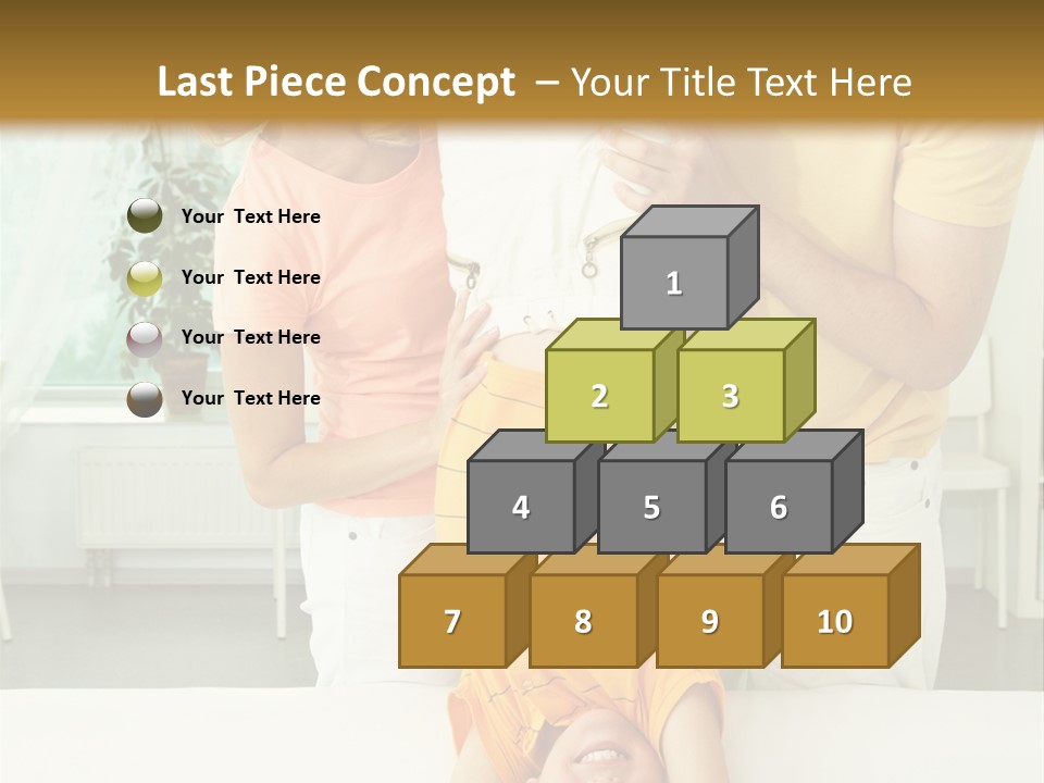 Portrait Indoor Girl PowerPoint Template