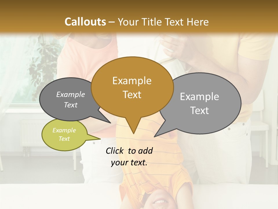 Portrait Indoor Girl PowerPoint Template