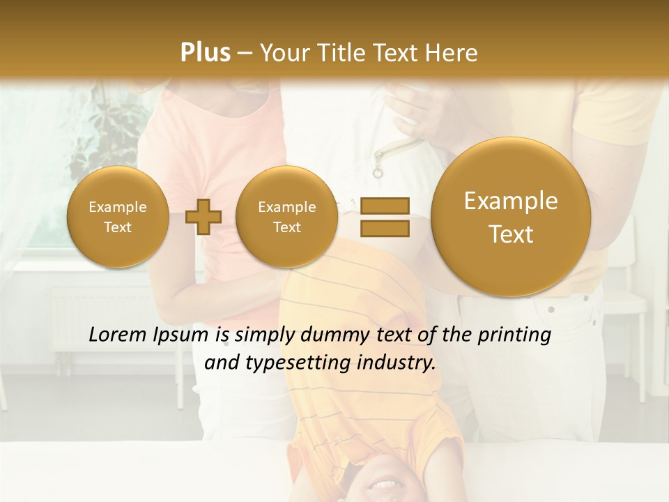 Portrait Indoor Girl PowerPoint Template