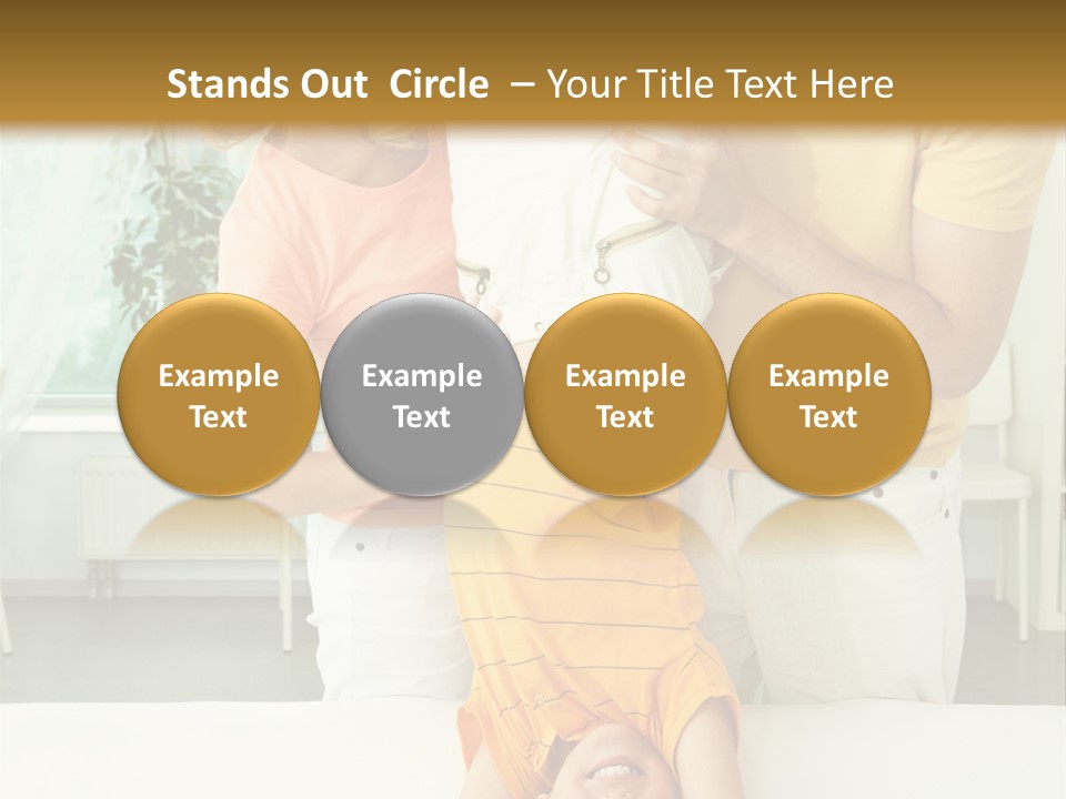 Portrait Indoor Girl PowerPoint Template