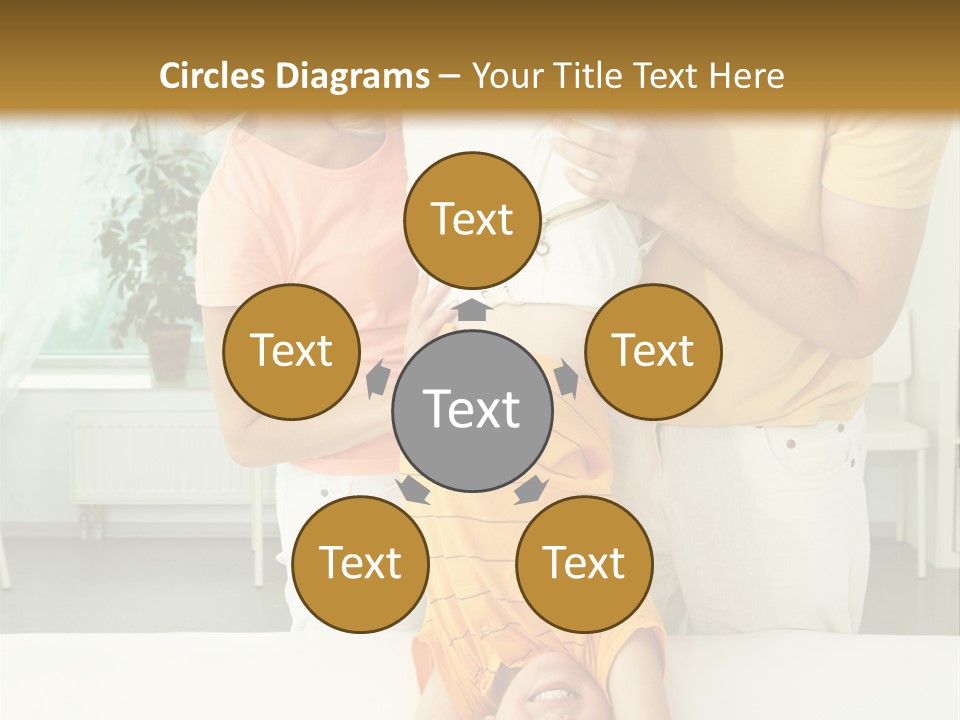 Portrait Indoor Girl PowerPoint Template