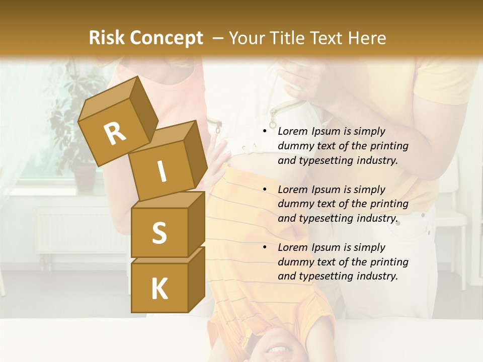 Portrait Indoor Girl PowerPoint Template