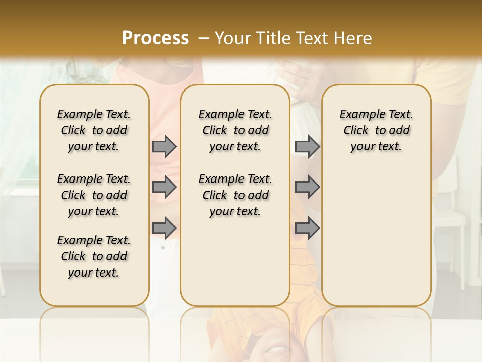Portrait Indoor Girl PowerPoint Template