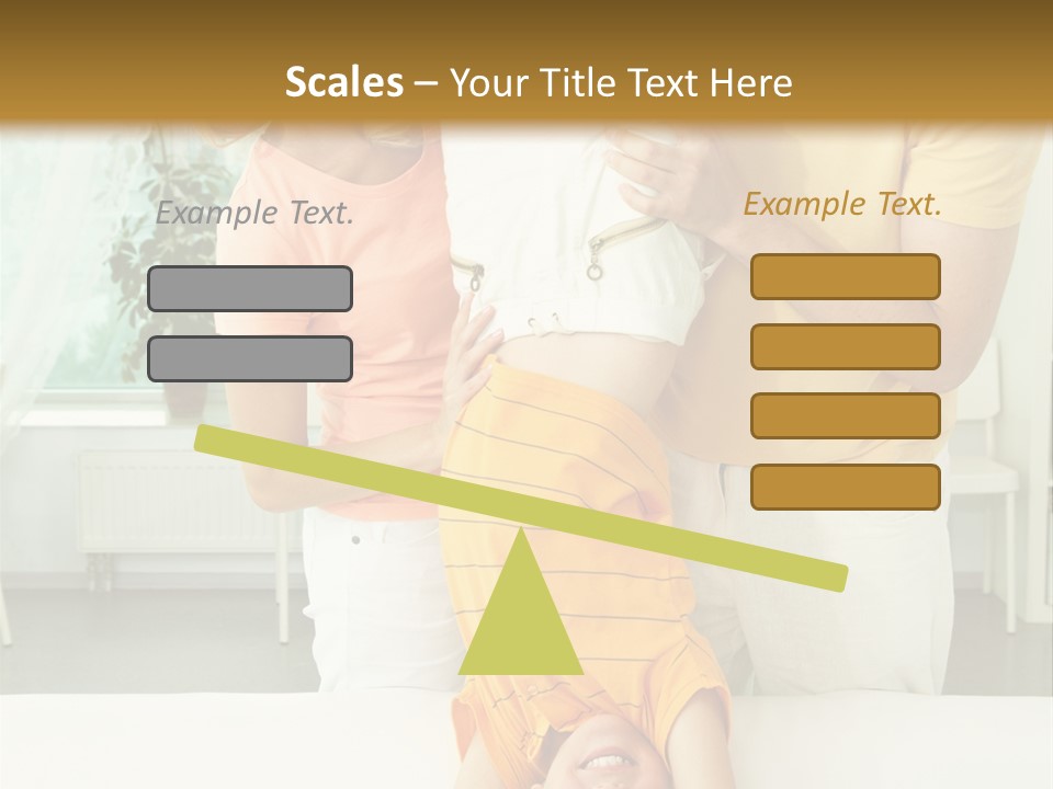 Portrait Indoor Girl PowerPoint Template