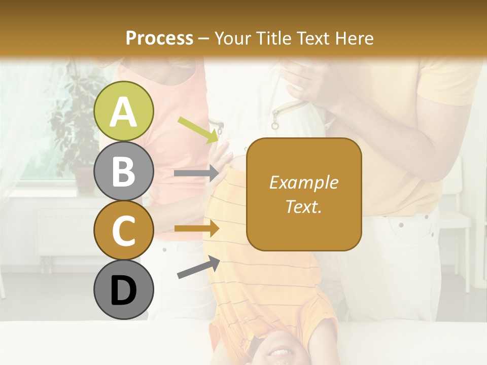 Portrait Indoor Girl PowerPoint Template