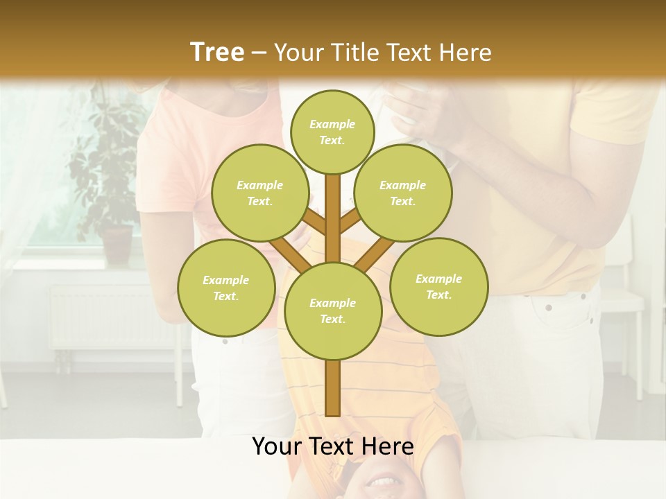 Portrait Indoor Girl PowerPoint Template