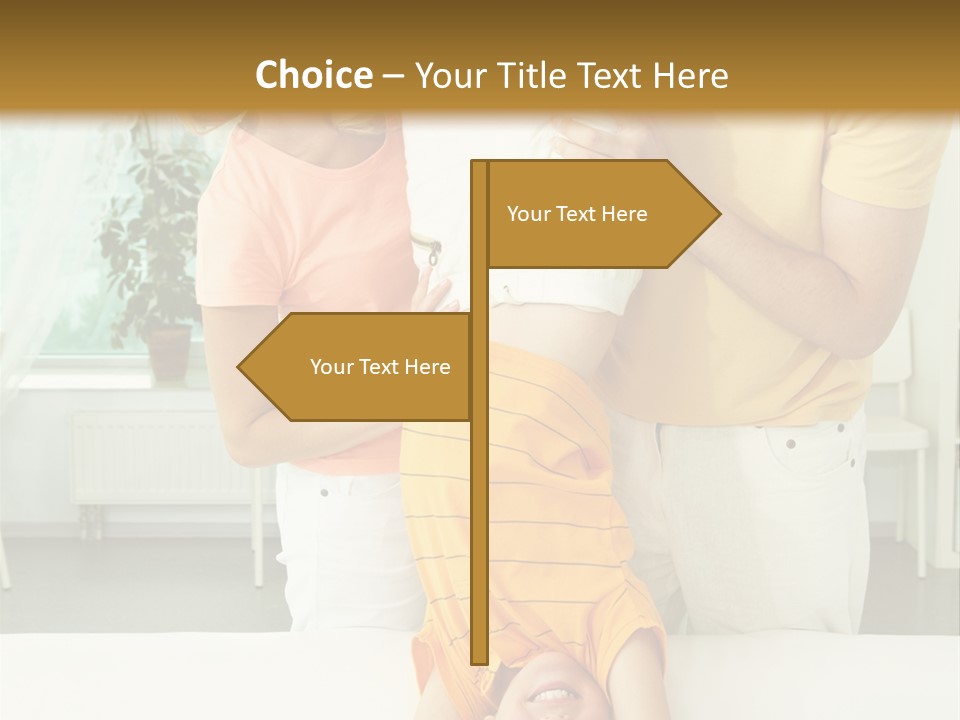 Portrait Indoor Girl PowerPoint Template