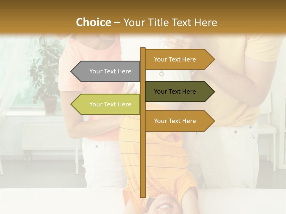 Portrait Indoor Girl PowerPoint Template