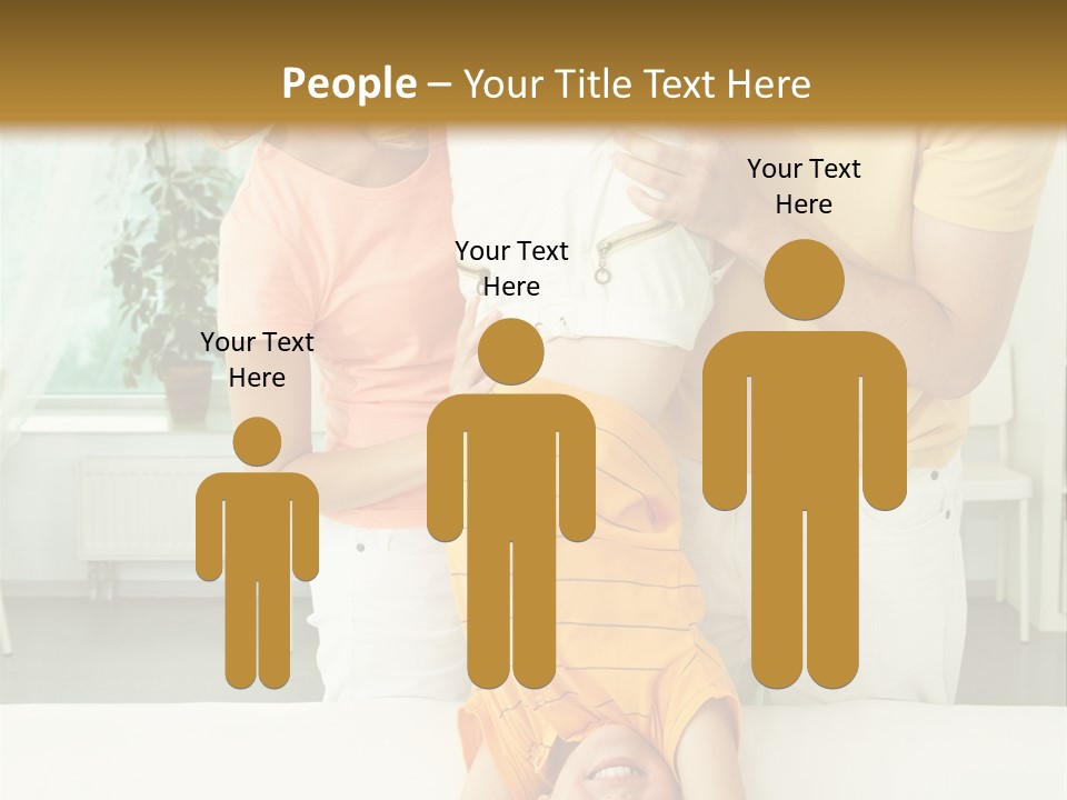 Portrait Indoor Girl PowerPoint Template