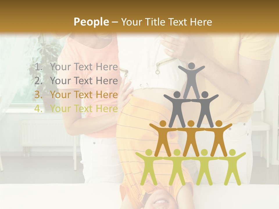 Portrait Indoor Girl PowerPoint Template