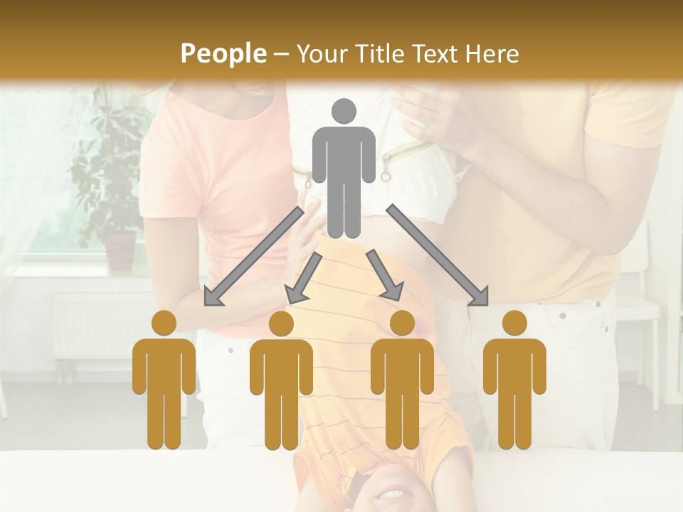 Portrait Indoor Girl PowerPoint Template