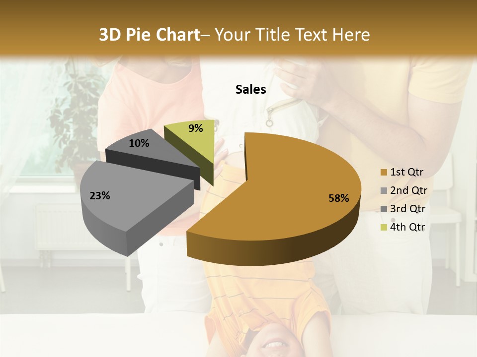 Portrait Indoor Girl PowerPoint Template