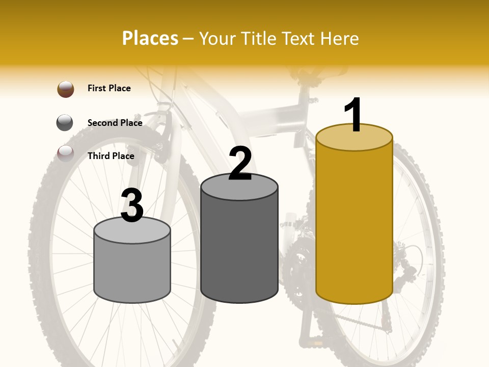 Transport Mountain Bike Metal PowerPoint Template