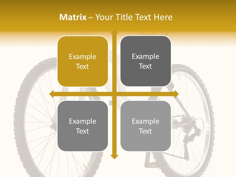 Transport Mountain Bike Metal PowerPoint Template