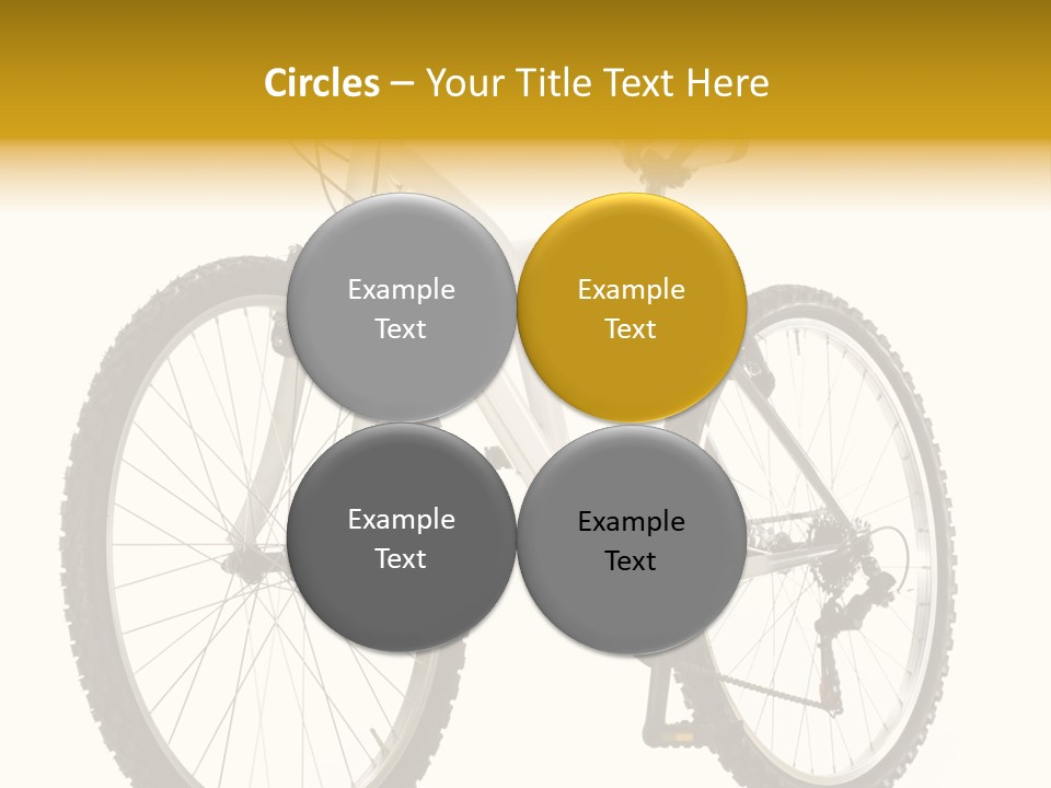 Transport Mountain Bike Metal PowerPoint Template