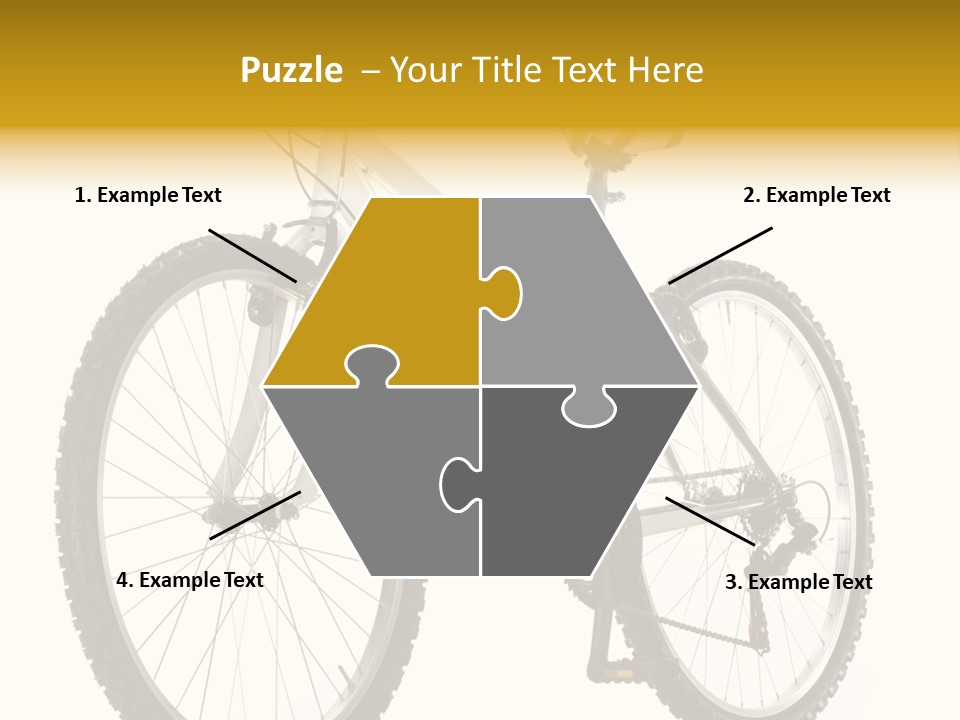 Transport Mountain Bike Metal PowerPoint Template