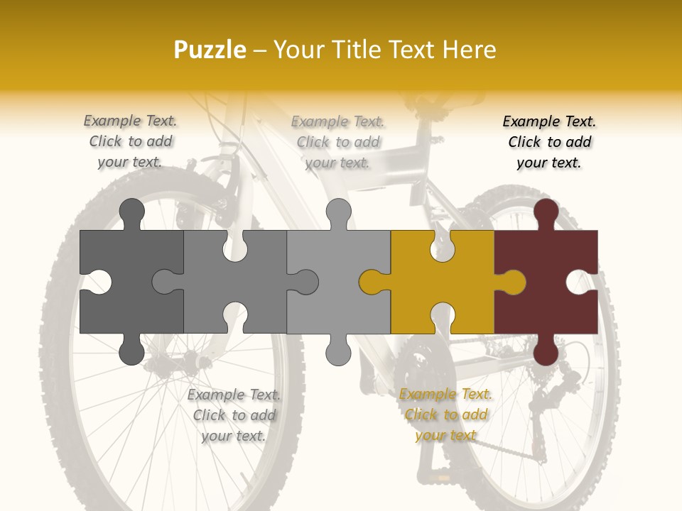 Transport Mountain Bike Metal PowerPoint Template