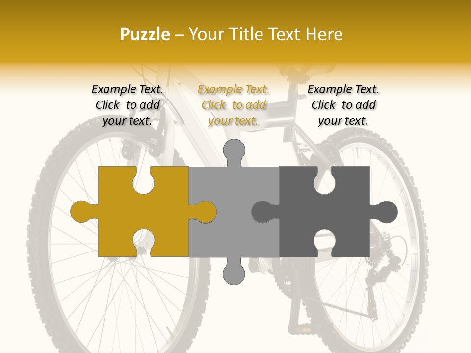 Transport Mountain Bike Metal PowerPoint Template