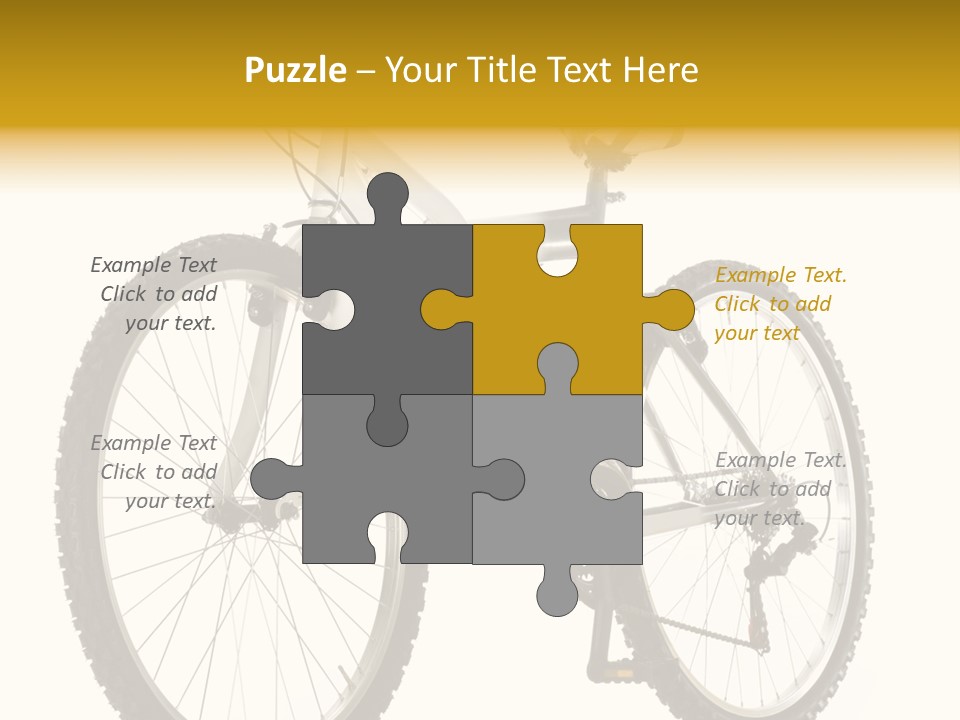 Transport Mountain Bike Metal PowerPoint Template