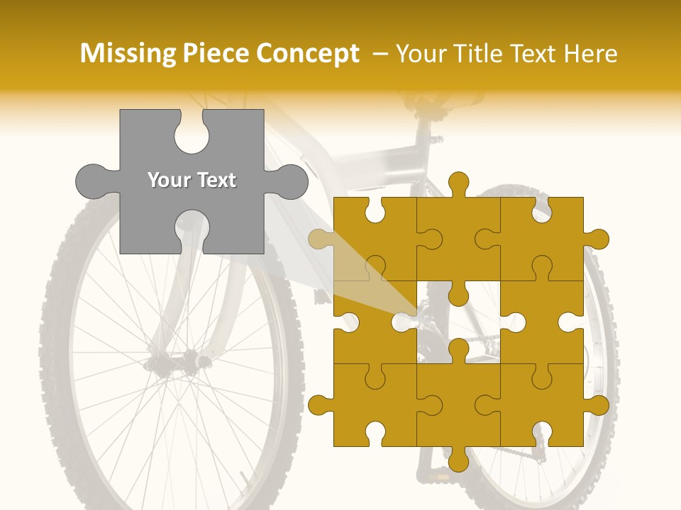 Transport Mountain Bike Metal PowerPoint Template