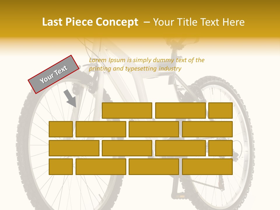 Transport Mountain Bike Metal PowerPoint Template